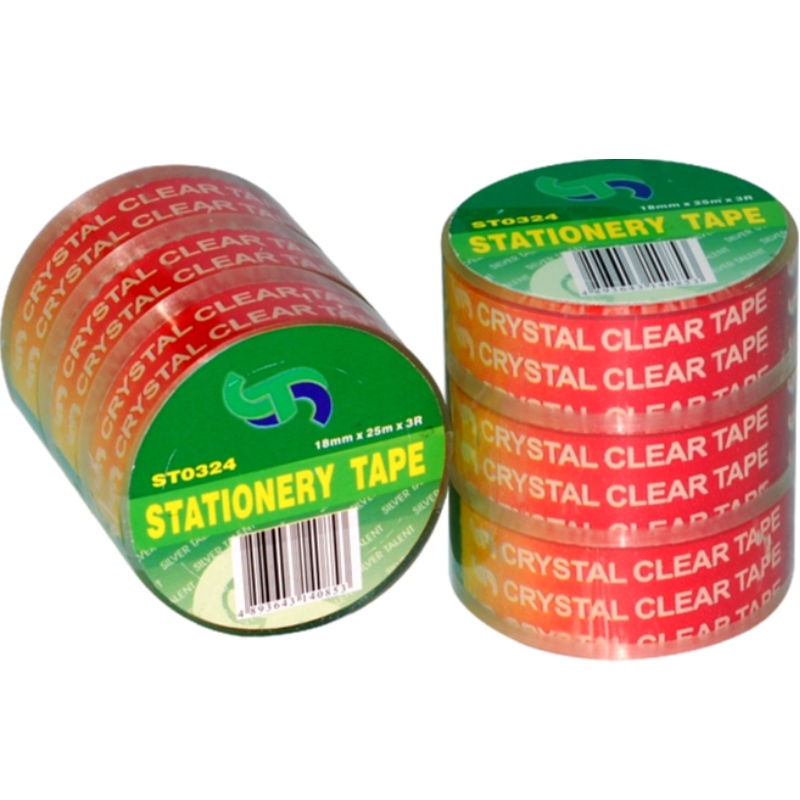 Aangepaste kristalhelder briefpapier lijmverpakking tape